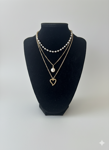 3 piece layered necklace