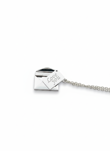 Envelope message necklace